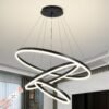 Modern 3-Ring LED Chandelier-3 Colors