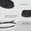 Modern 3-Ring LED Chandelier-3 Colors - Image 5